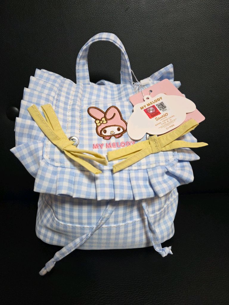 새상품 정품택) 산리오 마이멜로디 복조리 미니 가방 백팩 유아동 초등학생 입학선물--2