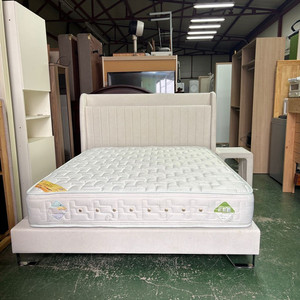 에이스 모헤세 퀸사이즈 페브릭 LED 침대프레임+협탁세트 이미지