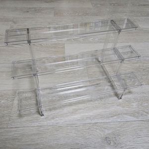 [미개봉] 투명 아크릴 3단 진열대 전시대