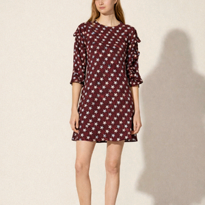 산드로 슈팅스타 실크 미니원피스 1사이즈