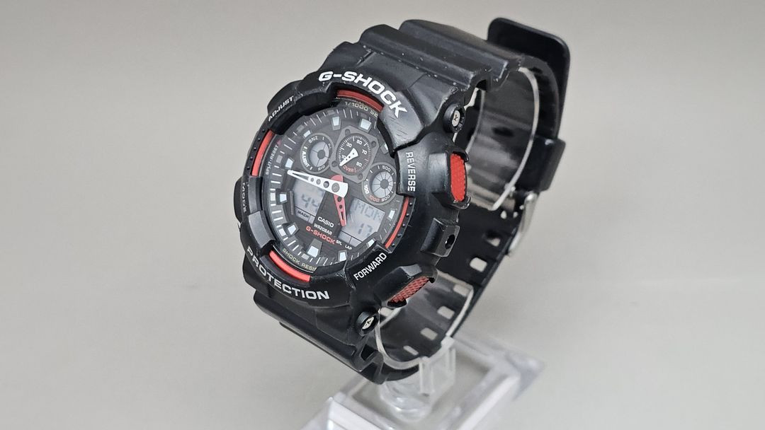 카시오 지샥 GA-100 검빨--1