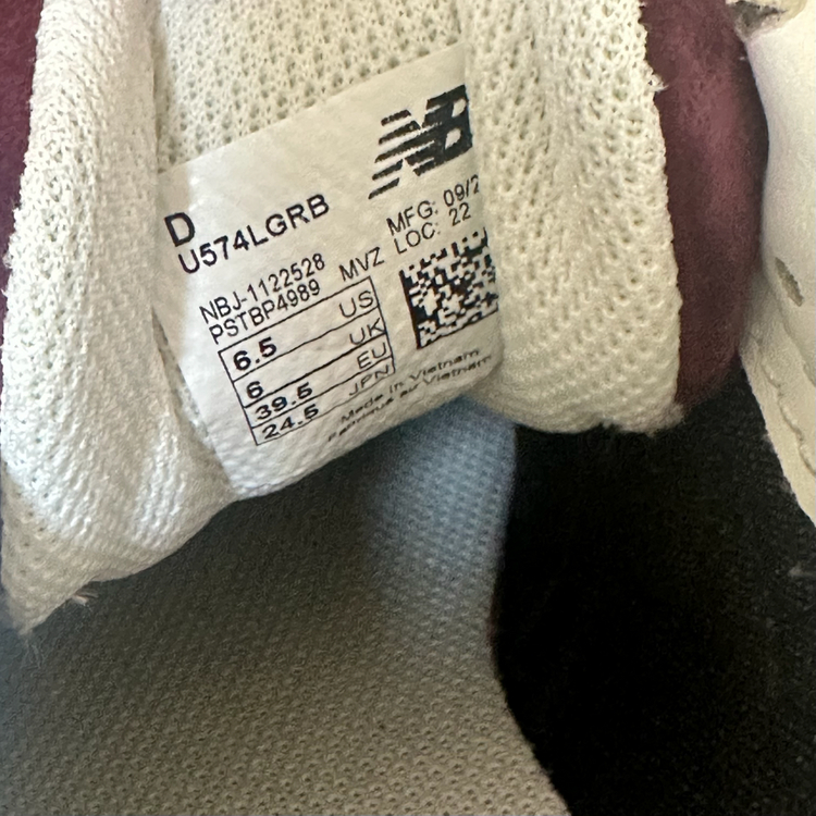 뉴발란스 574 레거시 앙고라버건디 245--2