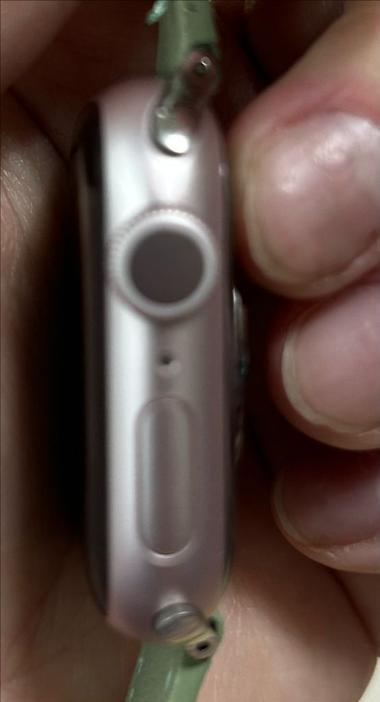 애플워치9 + 핑크샌드 스포츠 밴드 이미지