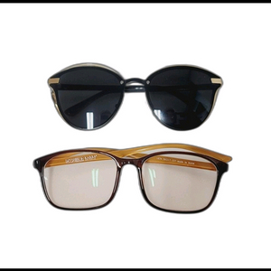 선글라스랑 아주 연한 브라운톤 안경