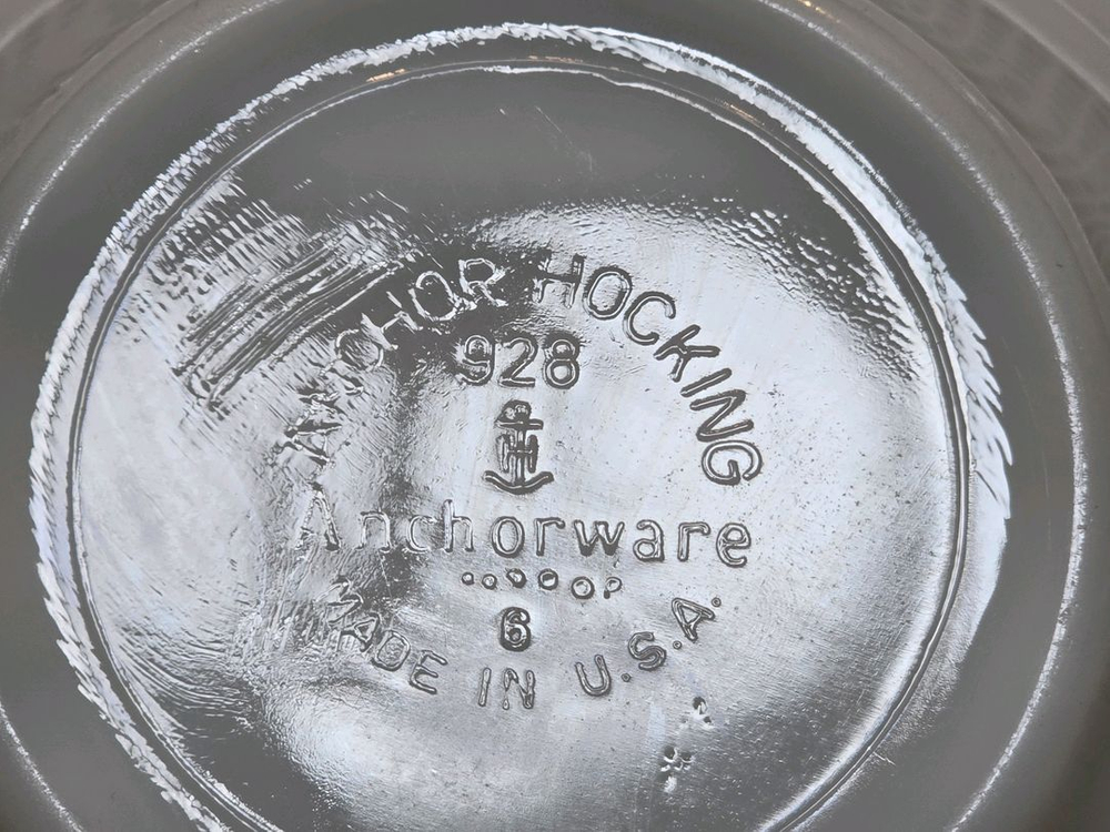 U.S.A 앵커호킹 블루밴드 16센티 앞접시 4점 이미지