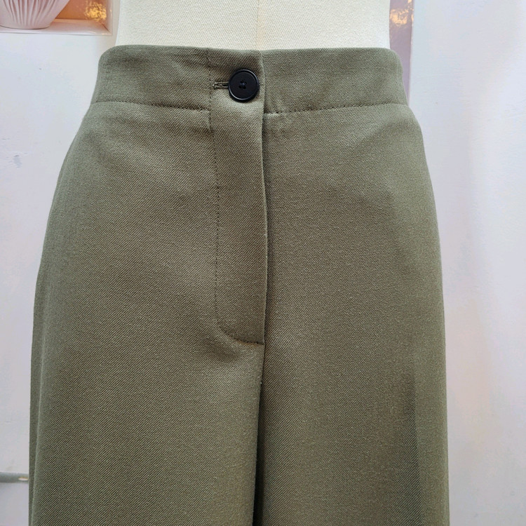 마시모두띠 얇은 울 와이드 팬츠--5