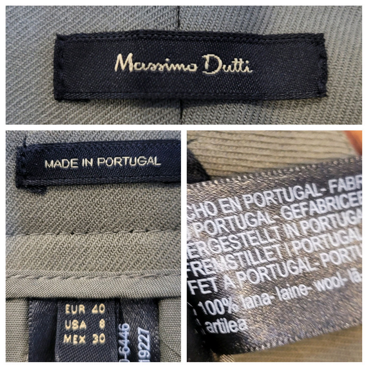 마시모두띠 얇은 울 와이드 팬츠--9