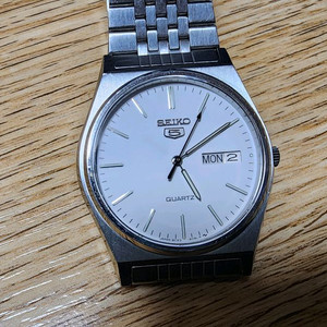 (희소)빈티지 세이코5 쿼츠 남성 시계
