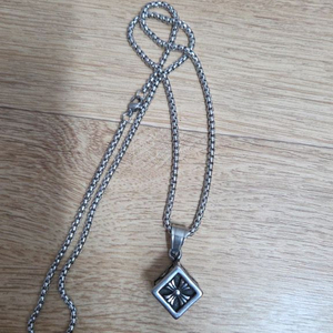 실버 체인 목걸이