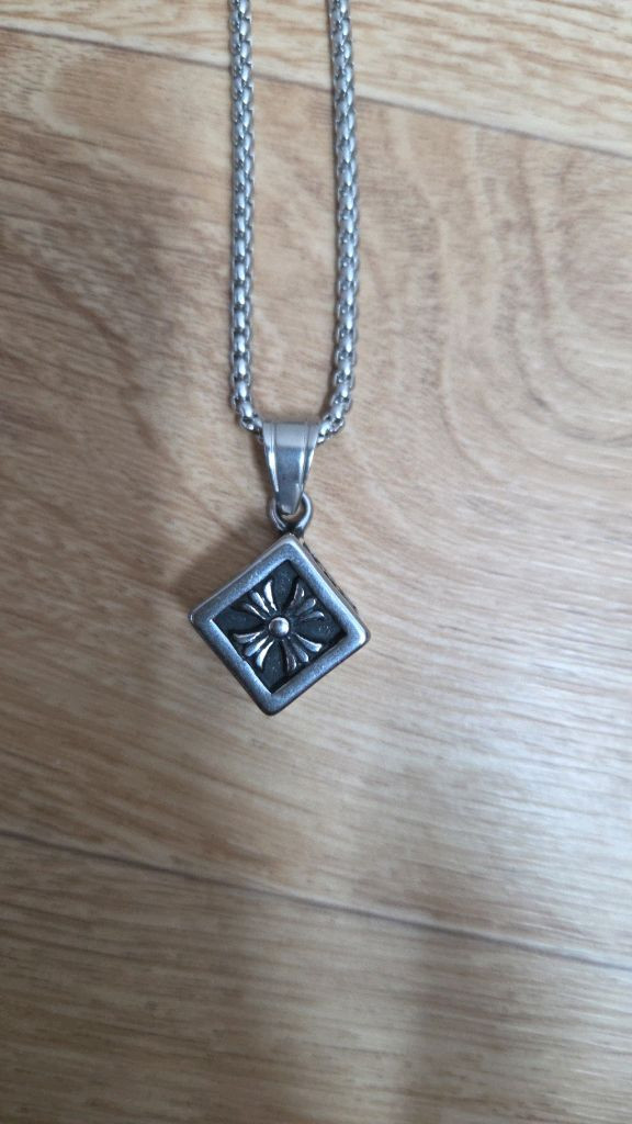 실버 체인 목걸이--1