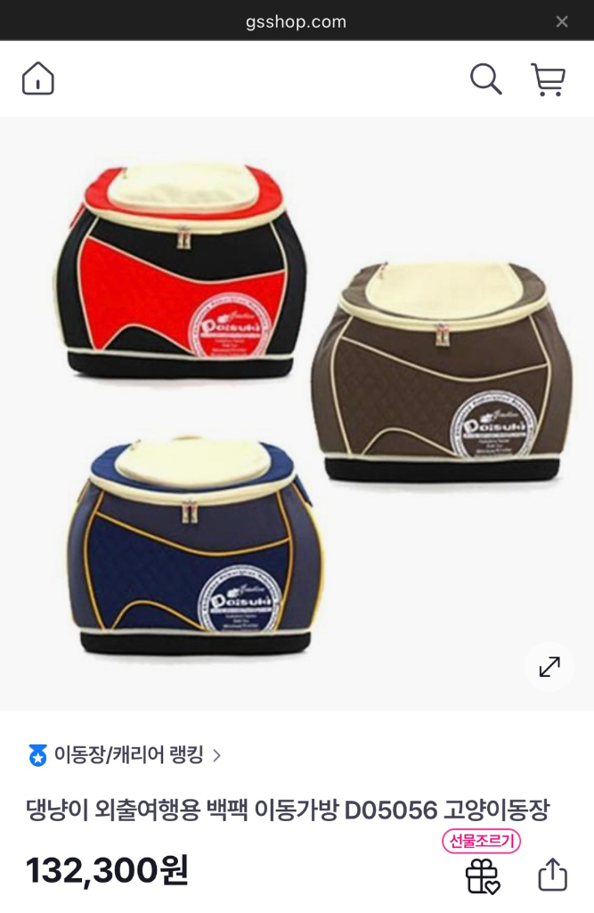 다이스키 이동가방 / 강아지 고양이 백팩 기내용 카시트 하우스 여행용 이미지