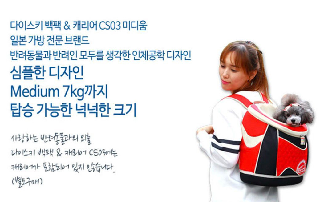 다이스키 이동가방 / 강아지 고양이 백팩 기내용 카시트 하우스 여행용 이미지