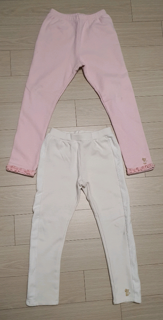 유니클로 키즈 바지 140 130 프렌치캣 기모 레깅스 145 총 6장--8