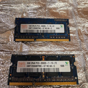 PC3-8500S 노트북용 램 1GB, 2GB