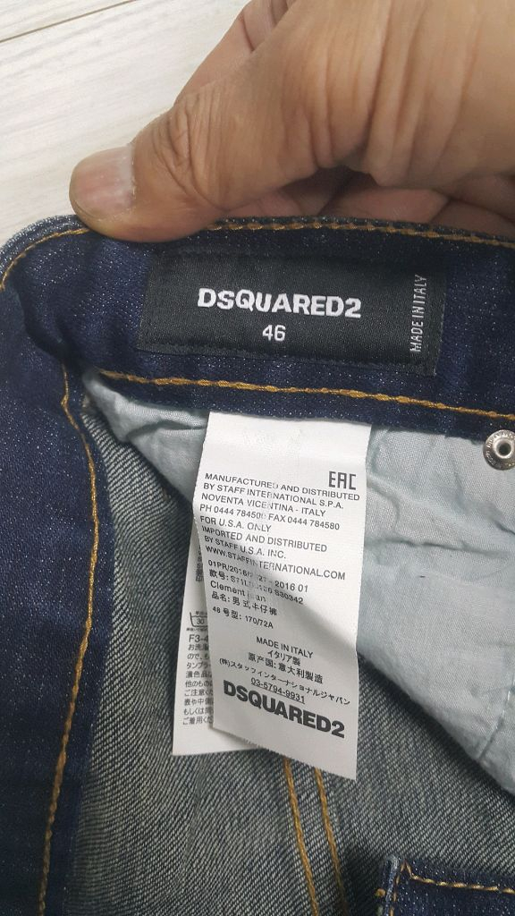 디스퀘어드2(사방스판) 스페셜로고 이태리진 32인치(No.856)드라이완료!--5