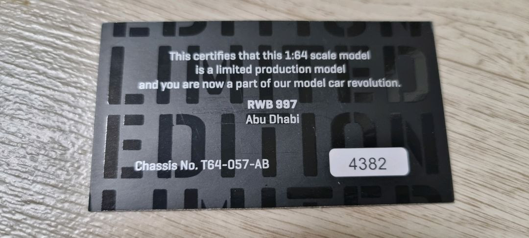 타막웍스 1:64 포르쉐 997 RWB 아부다비 버젼--4