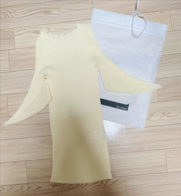 이세이미야케 SPIKELET KNIT 니트 반팔 탑 새상품--2