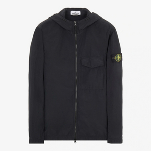 택O 스톤아일랜드 나슬란 나일론 바람막이 후드 자켓 블랙