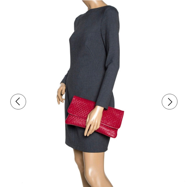 [정품] 토즈 페이던트 버건디 클러치--1