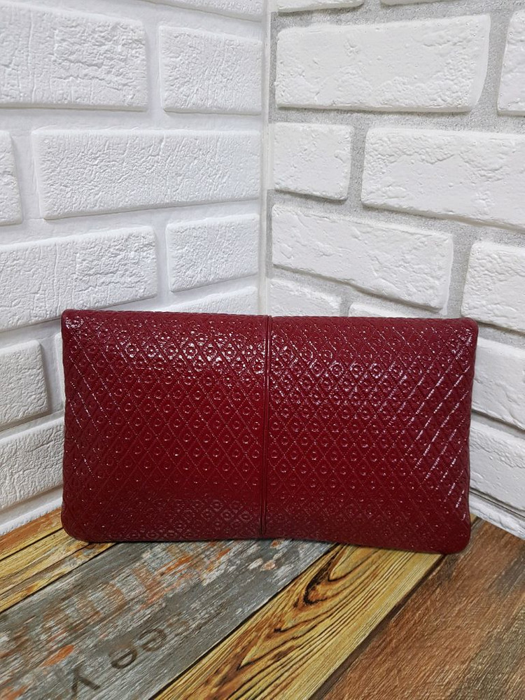 [정품] 토즈 페이던트 버건디 클러치--4