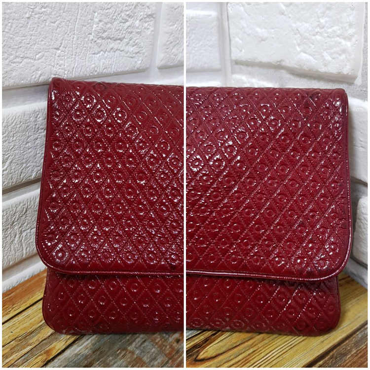 [정품] 토즈 페이던트 버건디 클러치--5