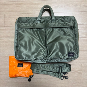 요시다포터 porter 2way 브리프케이스 노트북가방 세이지 그린 신형 (미사용에가까움)