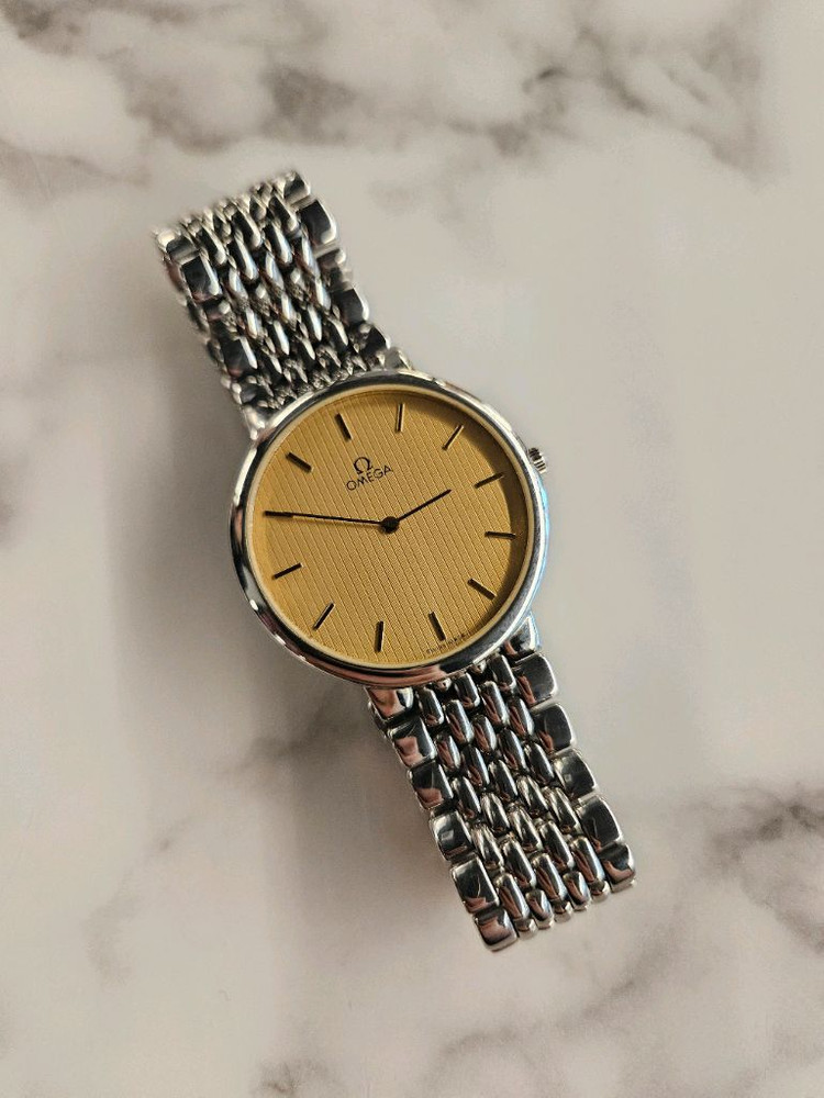 정품 ) 오메가 드빌 쿼츠 드레스워치--9