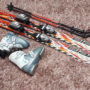 아동용 스키 세트(스키 120cm,부츠200-205mm)