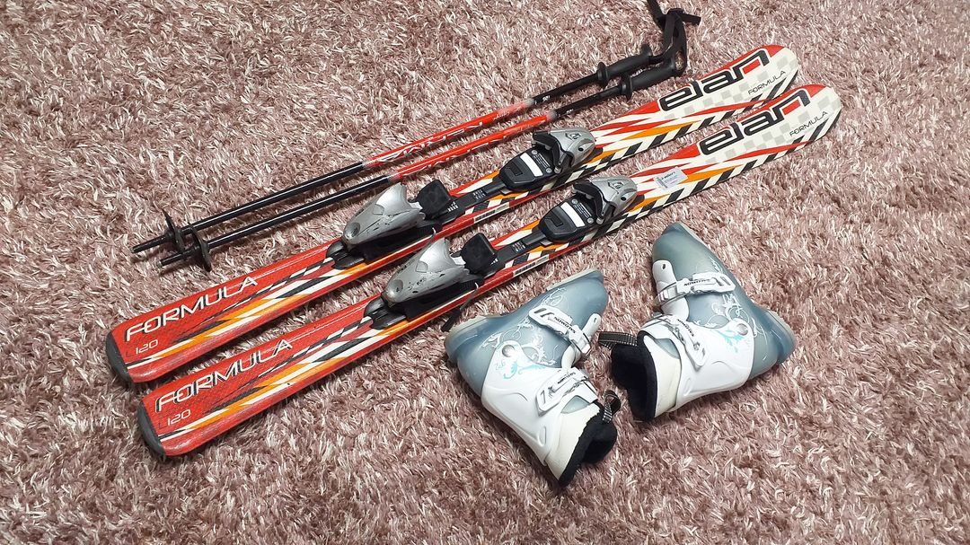 아동용 스키 세트(스키 120cm,부츠200-205mm) 이미지