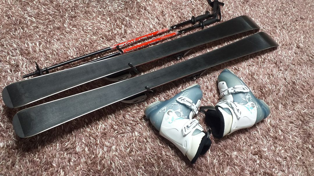 아동용 스키 세트(스키 120cm,부츠200-205mm) 이미지