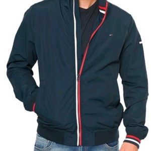 (새상품)타미힐피거 베이직 캐주얼 보머 재킷 네이비 110