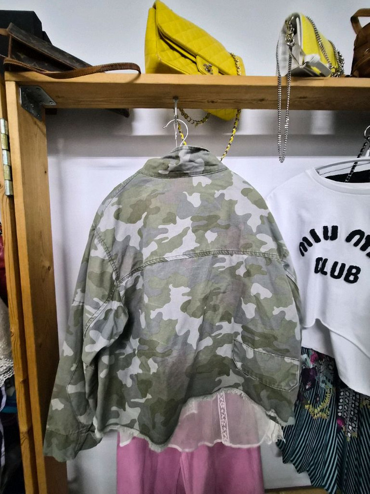 자라 카모 밀리터리 야상 점퍼 스타일--7