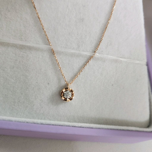 골든듀러브포엠8p다이아목걸이