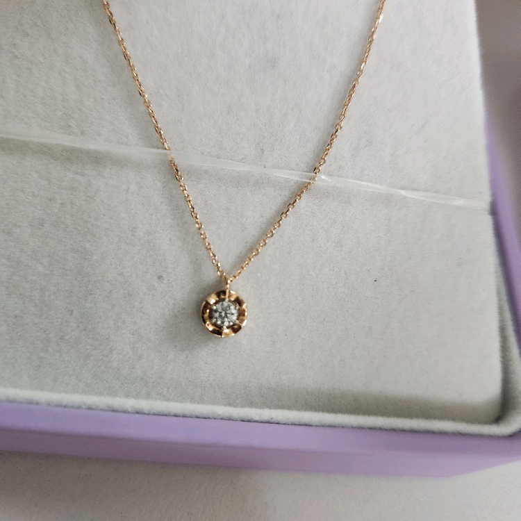 골든듀러브포엠8p다이아목걸이--2