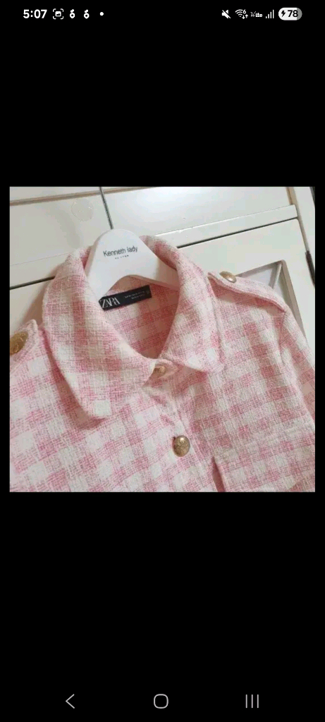 자라 트위드자켓/55-66--1