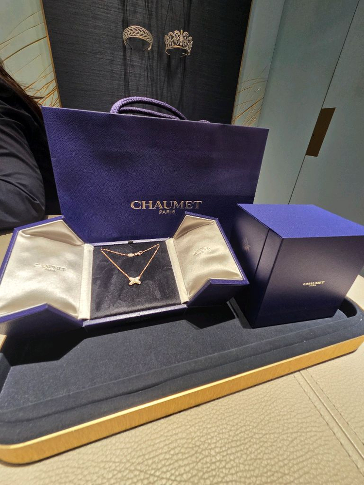 쇼메 주드리앙 마더오브펄 목걸이 (미개봉 새상품)--1