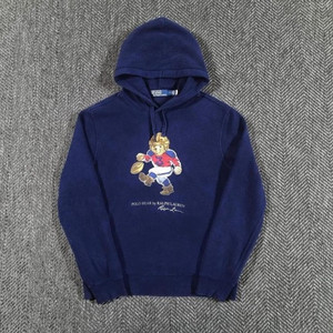 신형 QR 폴로 랄프로렌 풋볼 럭비 베어 후드티 이미지