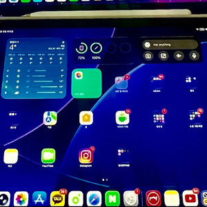 아이패드 에어6세대 m2 128gb 스그 추금10 + 애플펜슬프로 로 프로 12.9 5세대 교환희망 이미지