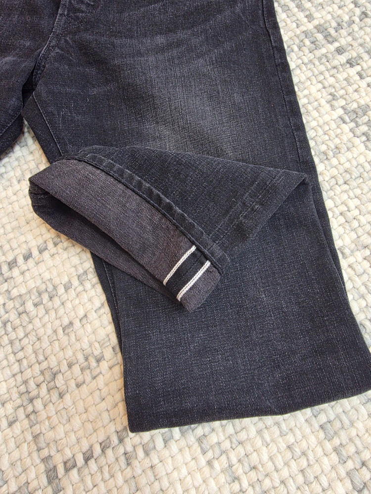 RRL 더블알엘 블랙 셀비지 데님 부츠컷 31x30 새제품--6