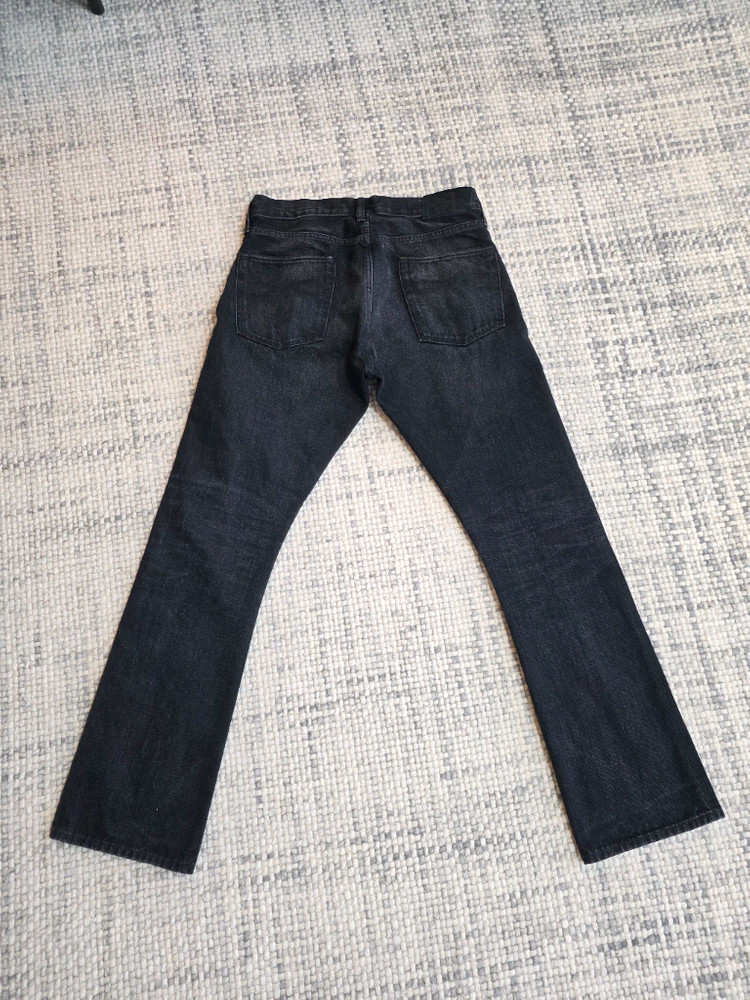 RRL 더블알엘 블랙 셀비지 데님 부츠컷 31x30 새제품--8