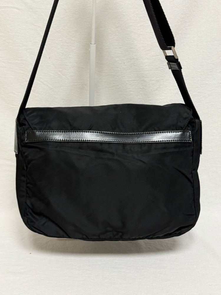 정품 프라다 포코노 나일론 원포켓 블랙 메신저백 크로스백 숄더백--7