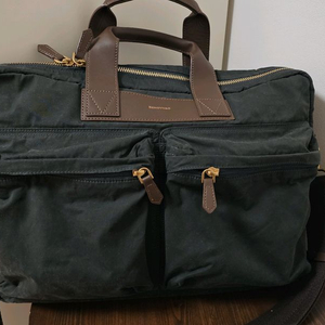 베노베로 왁스드 캔버스 브리프케이스