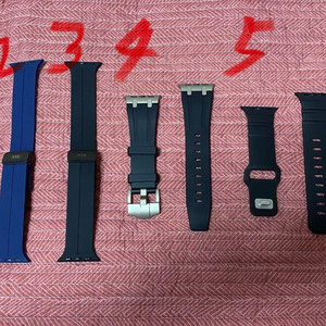 애플워치 스트랩 6개 싸게 팝니다. 40/41/42mm 공용 초급처 / 마지막 가격인하
