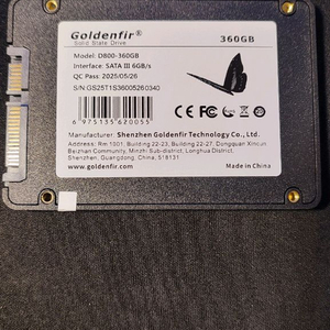 360GB SATA SSD 신품 미사용