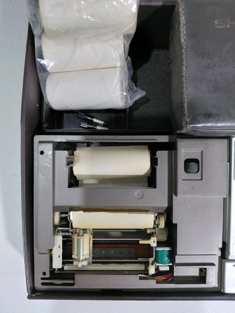 샤프 PC-1500 포켓 컴퓨터 + CE-150 프린터 세트 (메모리 모듈 포함) 이미지