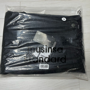 [새상품]무신사스탠다드 와이드 데님 팬츠 [워시드 블랙] 29