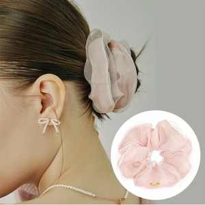 (미사용) 제이에스티나 여성용 LALA J 헤어 스크런치 베이비 핑크