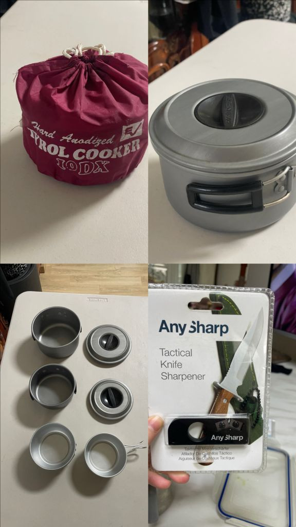 캠핑용품 일괄(텐트2개+윈드스크린타프+자충매트등등)--4