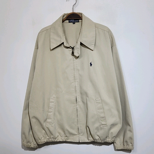 (105) 랄프로렌 폴로 블루종 점퍼 베이지 로고 자켓