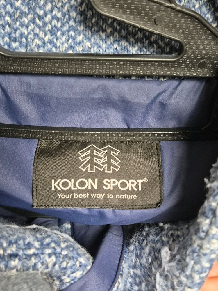 [코오롱스포츠] 남성 집업 자켓 판매합니다(사이즈: 110/색상: 블루)--2